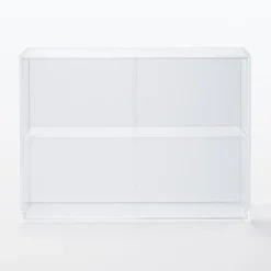 Présentoir en acrylique avec portes coulissantes L33.6X P8.4X H24.4cm