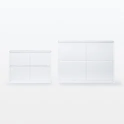 Présentoir en acrylique avec portes coulissantes L33.6X P8.4X H24.4cm