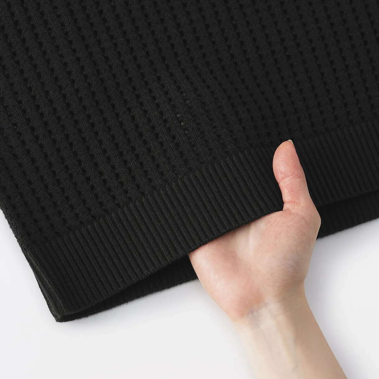 Pull à col ras du cou en tricot de coton mélangé pour femme