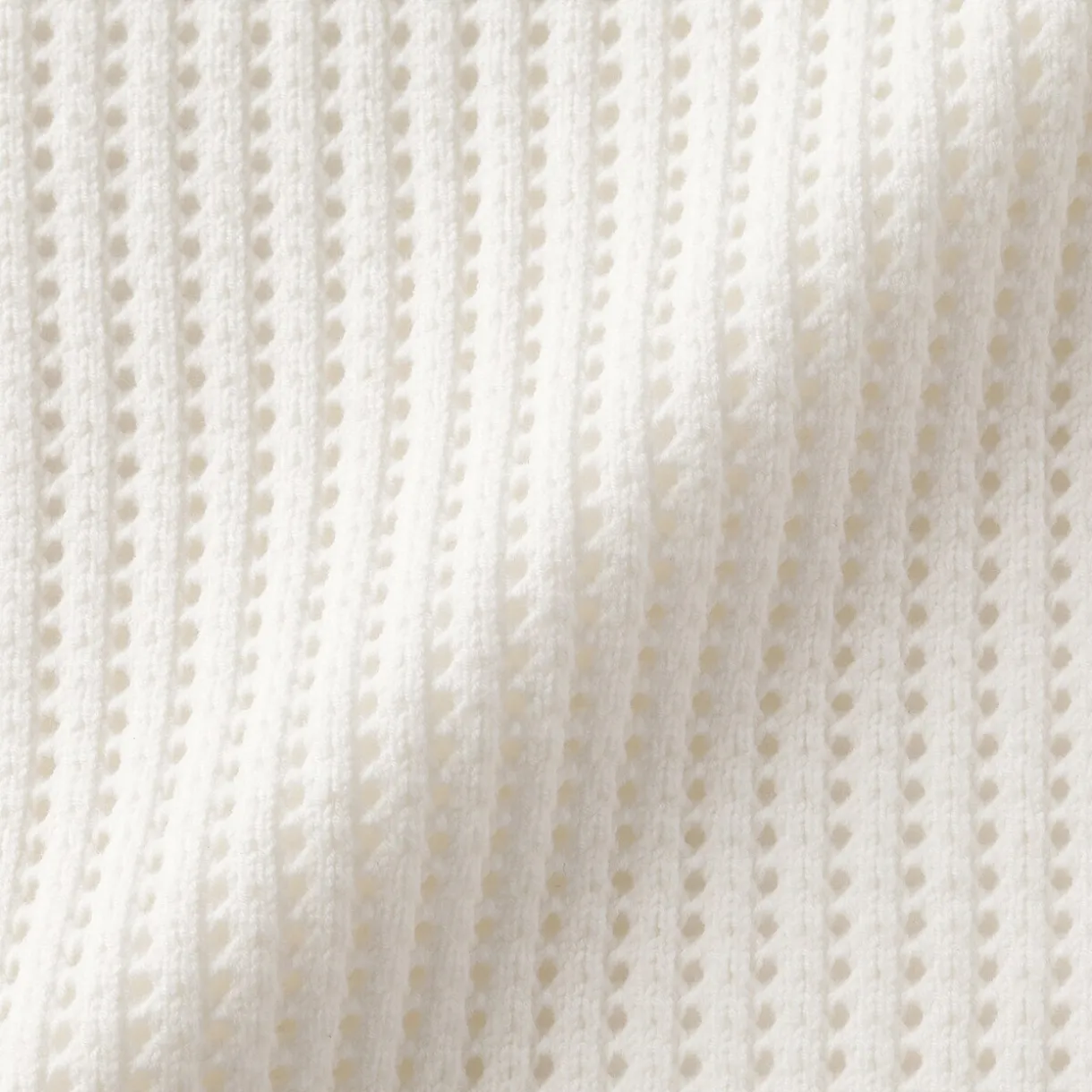 Pull à col ras du cou en tricot de coton mélangé pour femme