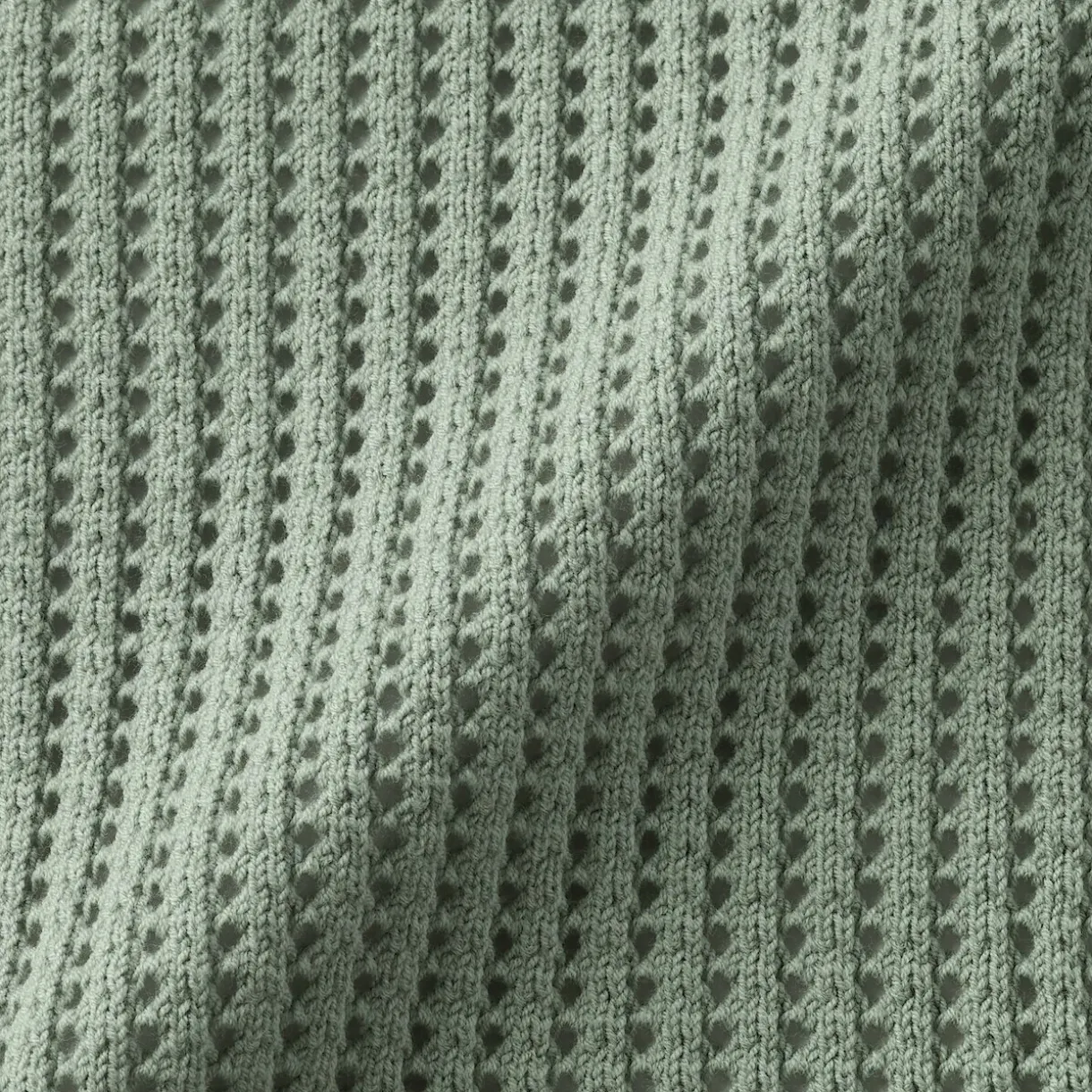 Pull à col ras du cou en tricot de coton mélangé pour femme
