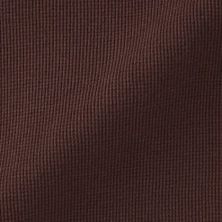 Pull à col rond en coton biologique tricoté gaufré pour femme