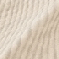 Pull à col rond en coton biologique tricoté gaufré pour femme