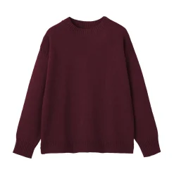 Pull à col rond en laine des Andes à grosses mailles pour homme