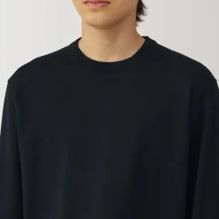 Pull à col rond en laine tricot fin pour homme