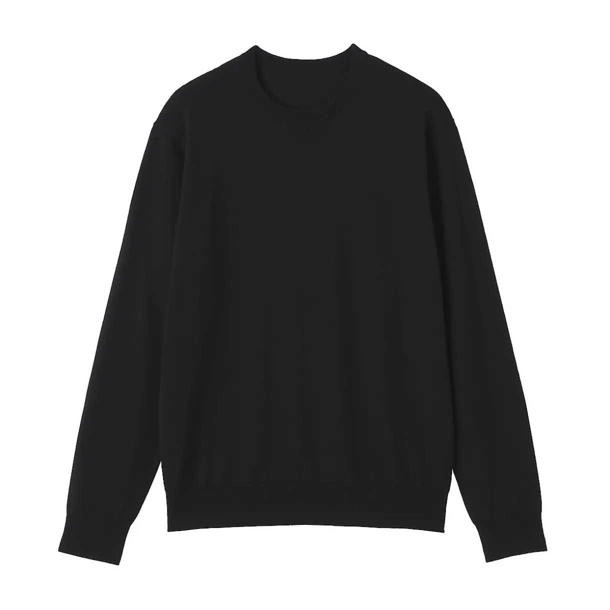 Pull à col rond en laine tricot fin pour homme