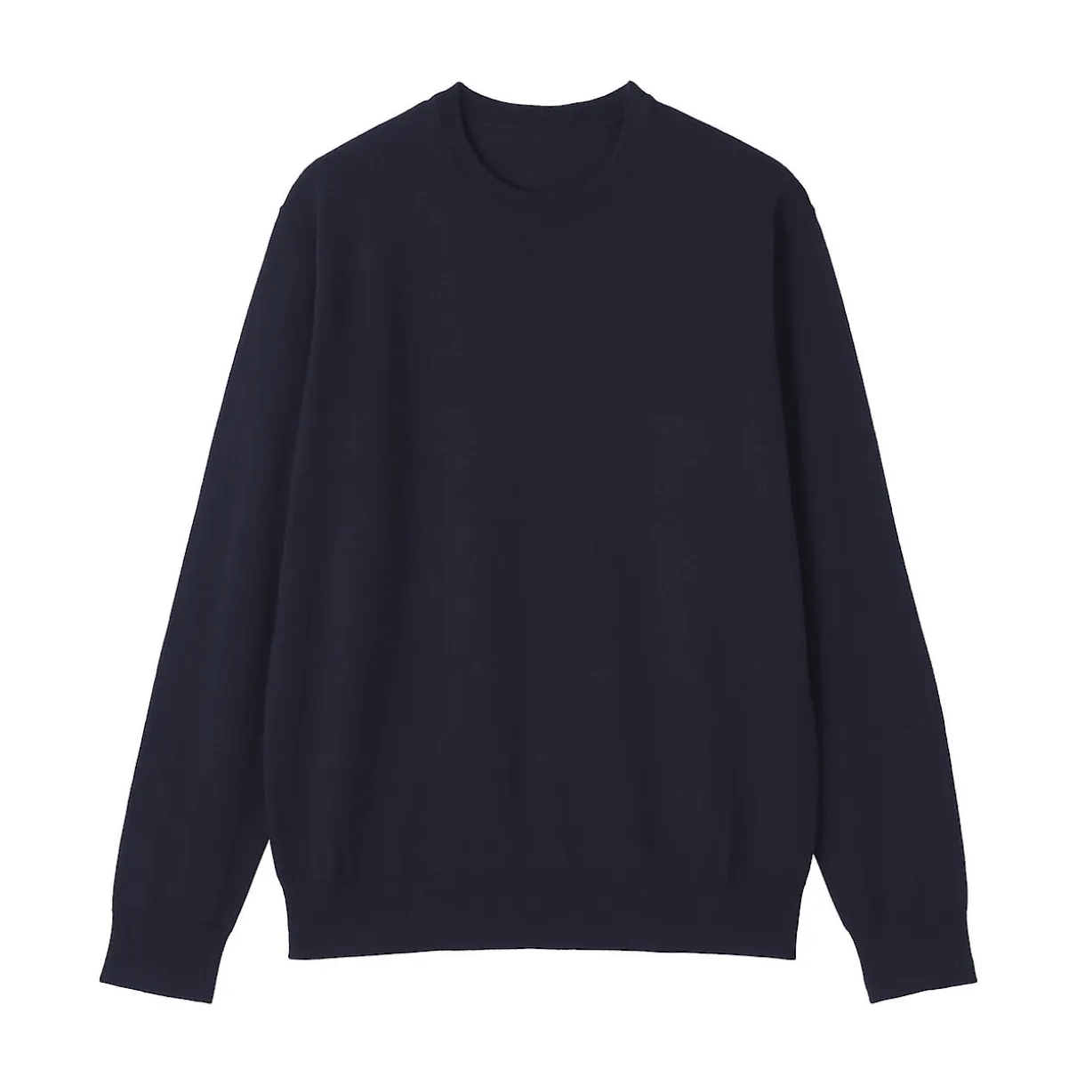 Pull à col rond en laine tricot fin pour homme