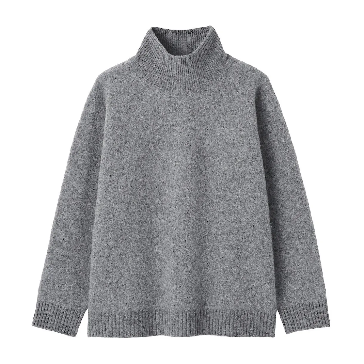 Pull à col roulé en yak et laine pour femme