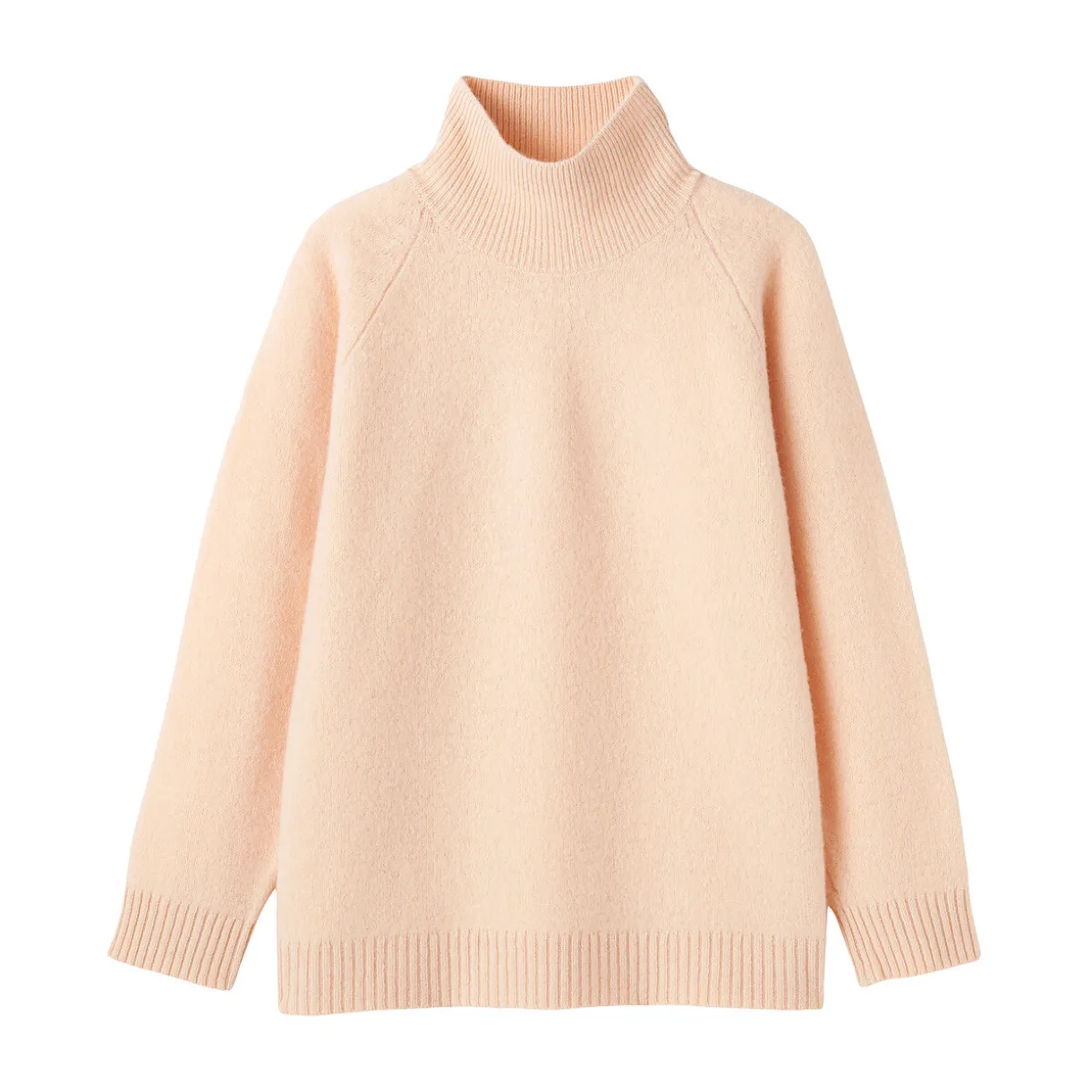 Pull à col roulé en yak et laine pour femme