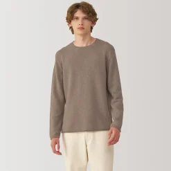 Pull col rond en cachemire pour homme