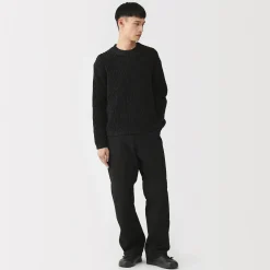 Pull en coton biologique à grosses mailles et torsadé pour homme