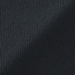 Pull polo côtelé en mélange de coton pour homme