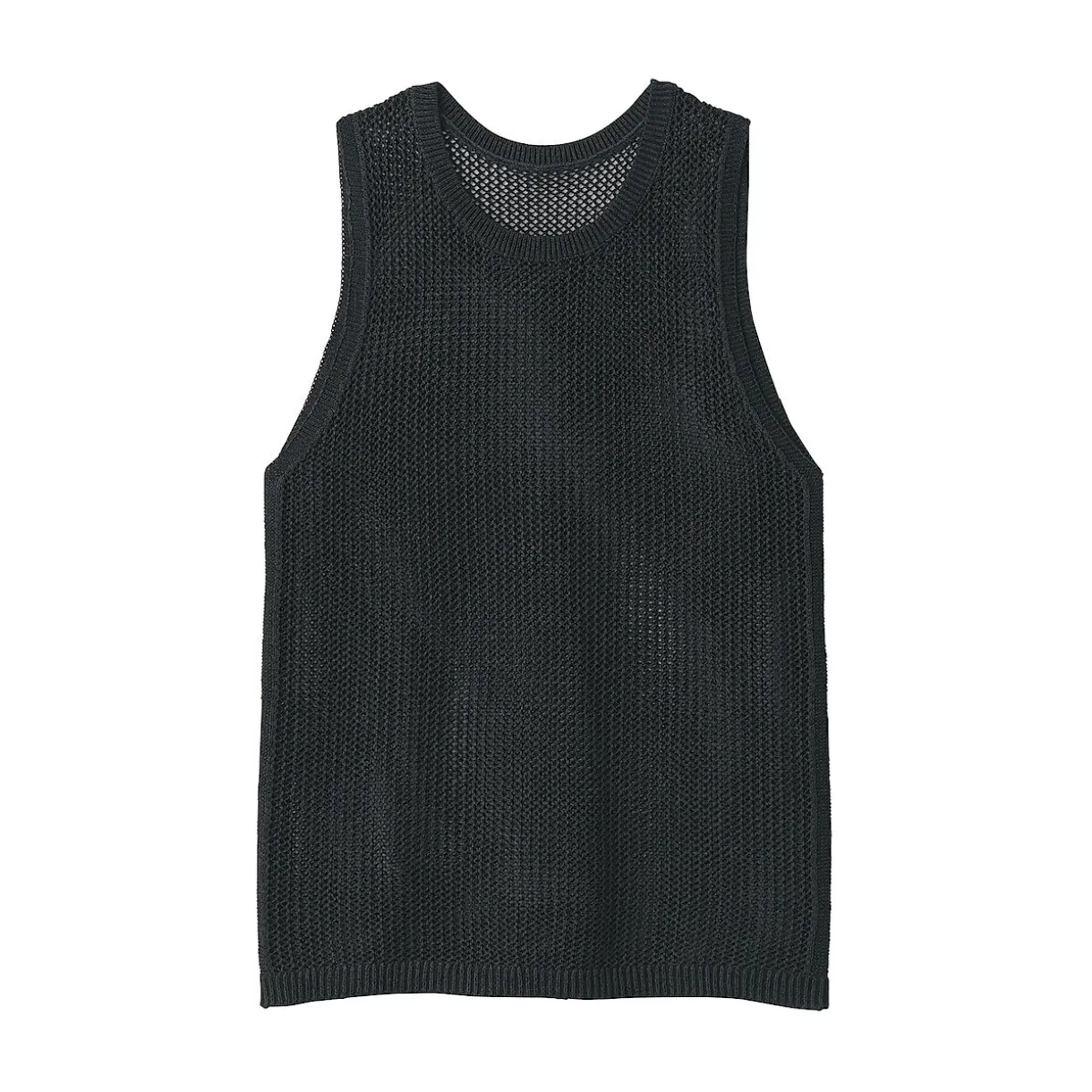 Pull sans manche en tricot de washi et coton pour femme