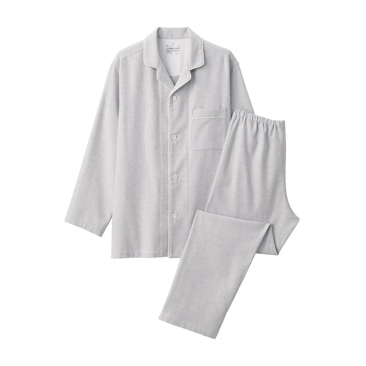 Pyjama en flanelle sans couture latérale pour homme