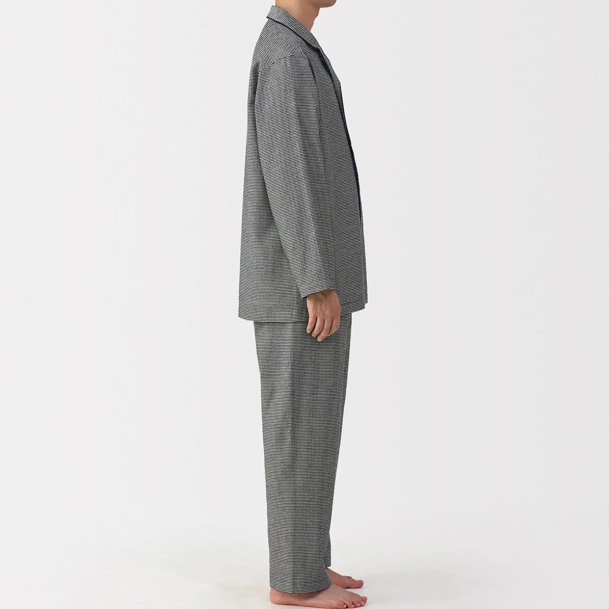 Pyjama en flanelle sans couture latérale pour homme