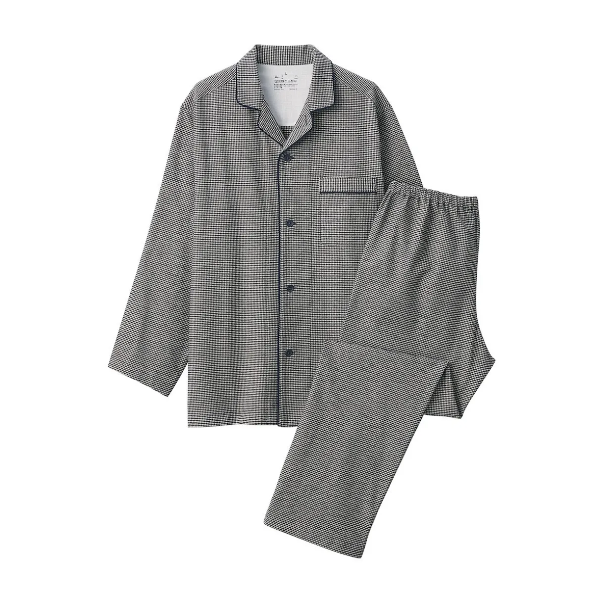 Pyjama en flanelle sans couture latérale pour homme