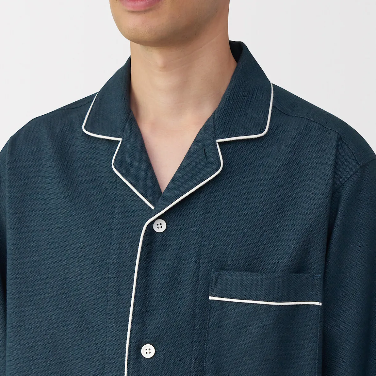 Pyjama en flanelle sans couture latérale pour homme