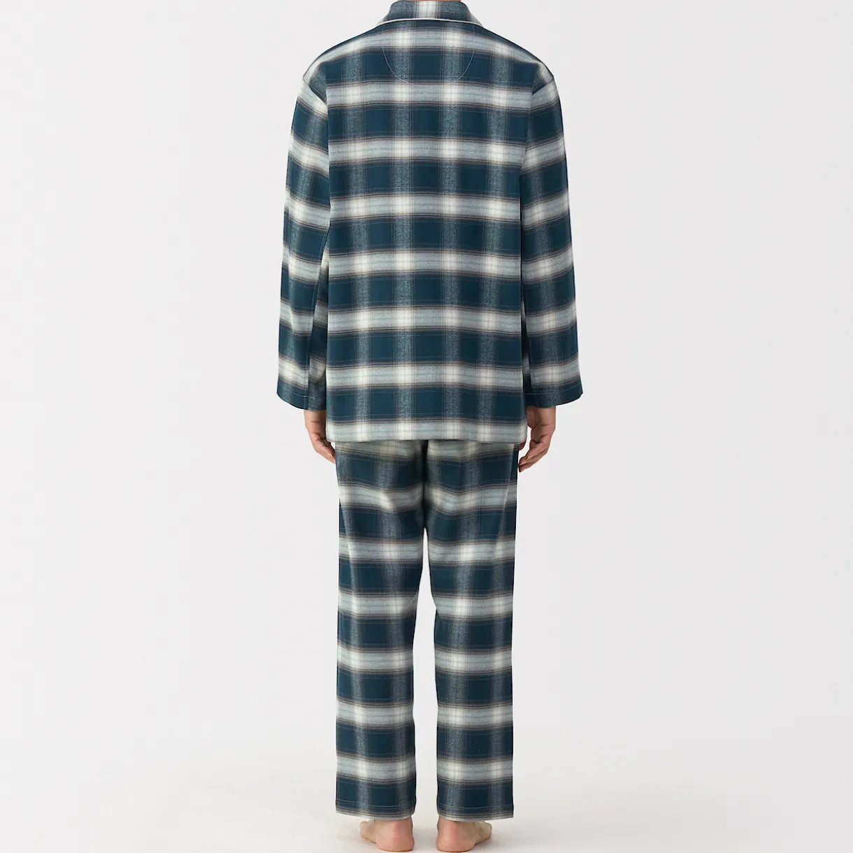 Pyjama en flanelle sans couture latérale pour homme