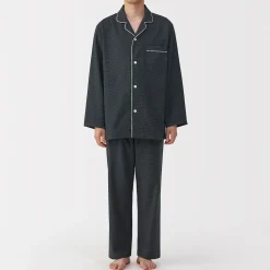 Pyjama en flanelle sans couture latérale pour homme