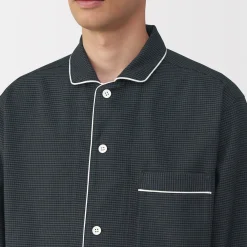 Pyjama en flanelle sans couture latérale pour homme