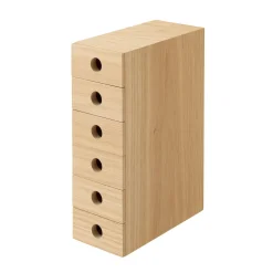 Rangement en bois 6 tiroirs