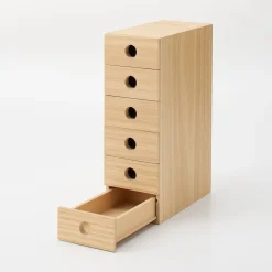 Rangement en bois 6 tiroirs