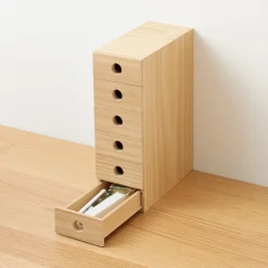 Rangement en bois 6 tiroirs