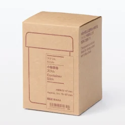 Récipient fin en acrylique 7X9.7cm