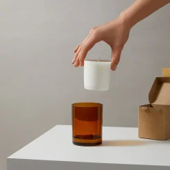 Recharge Bougie 1 mèche ambre et bois de santal