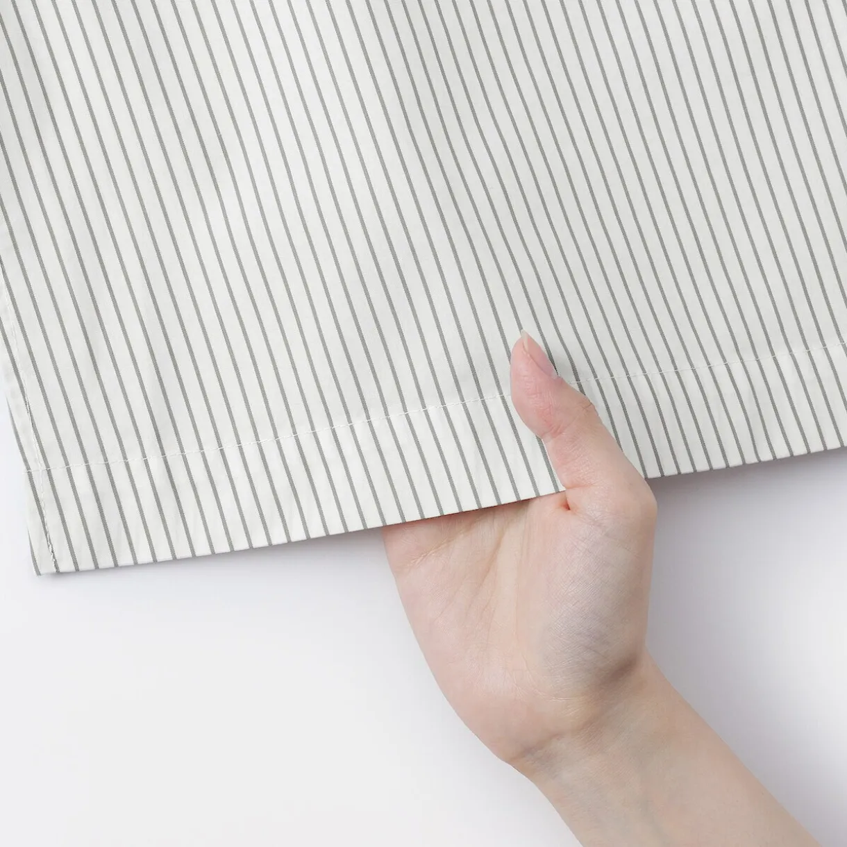 Robe chemise large à manches 3/4 et en coton Quick Dry pour femme