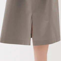 Robe chemise large à manches 3/4 et en coton Quick Dry pour femme