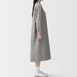 Robe en double gaze en mélange de kapok pour femme