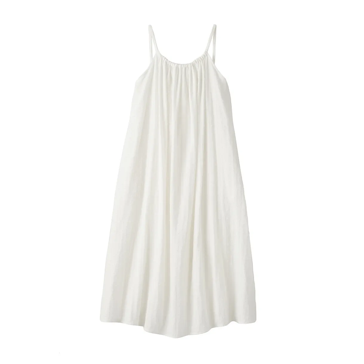 Robe top en double gaze à pois dobby pour femme