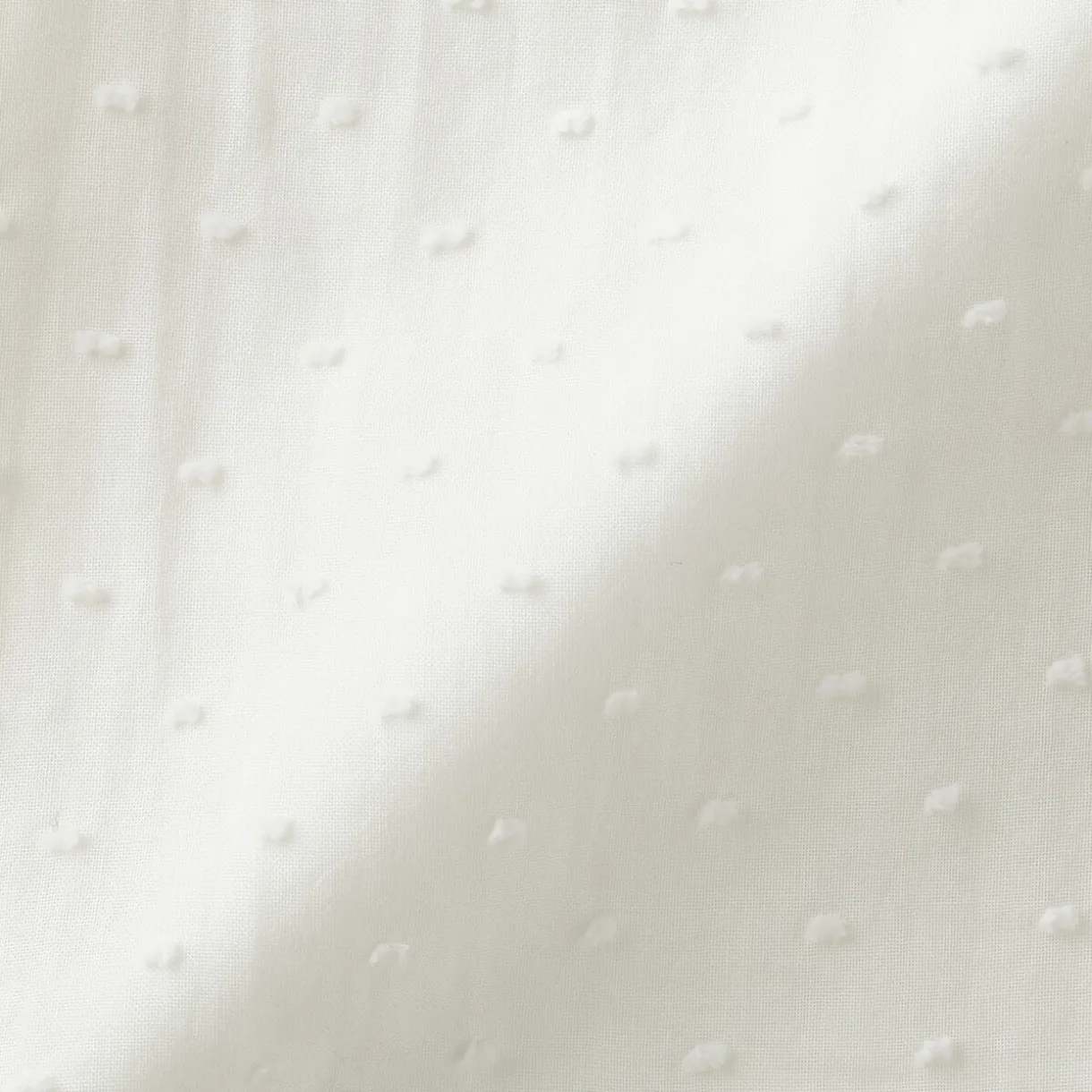 Robe top en double gaze à pois dobby pour femme