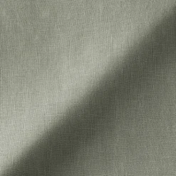 Robe-chemise à col officier en lin lavé pour femme