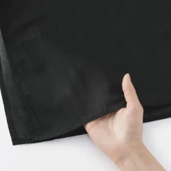 Robe-chemise transparent en coton biologique à haute torsion