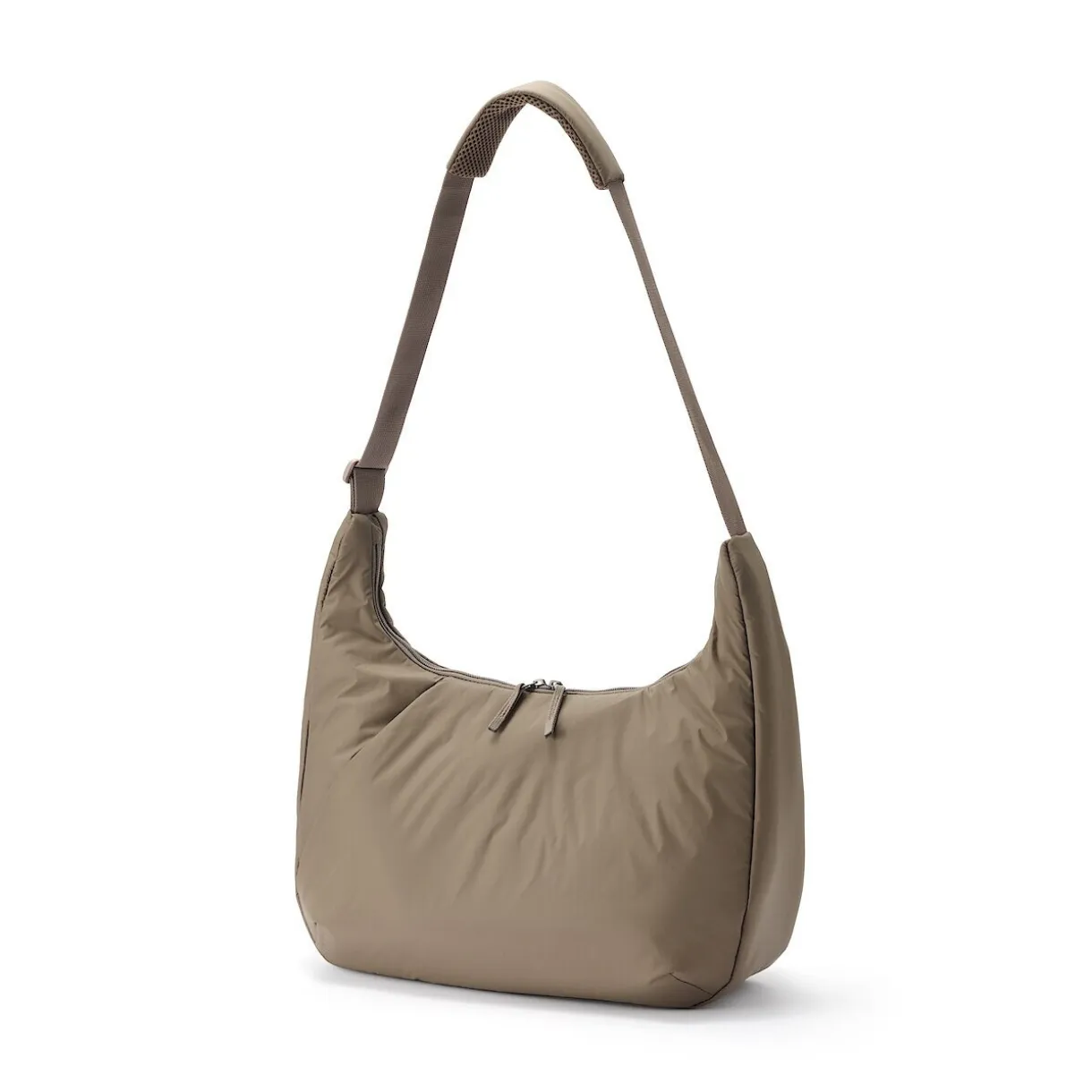 Sac à bandoulière rembourré et déperlant en nylon recyclé