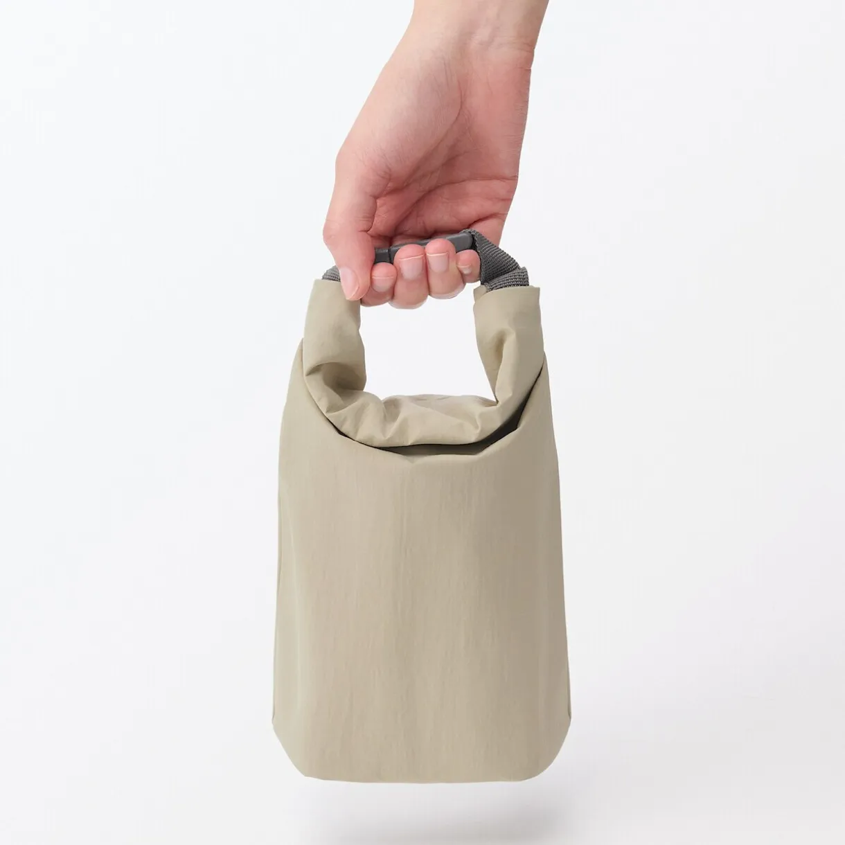 Sac à déjeuner isotherme à fermeture à enroulement - Petit - Beige
