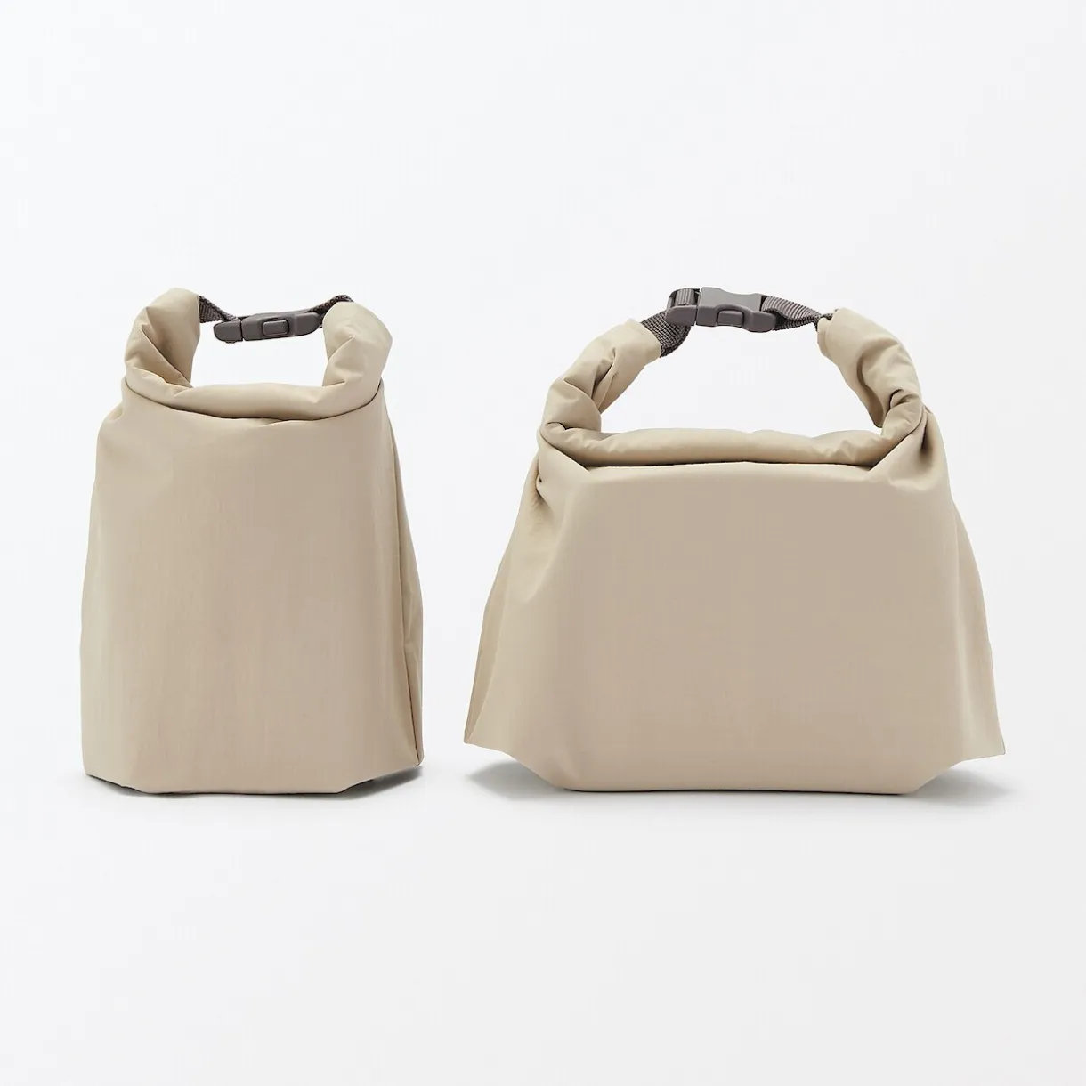 Sac à déjeuner isotherme à fermeture à enroulement - Petit - Beige