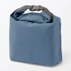 Sac à lunch isotherme à fermeture à enroulement - Grand format - Bleu fumé