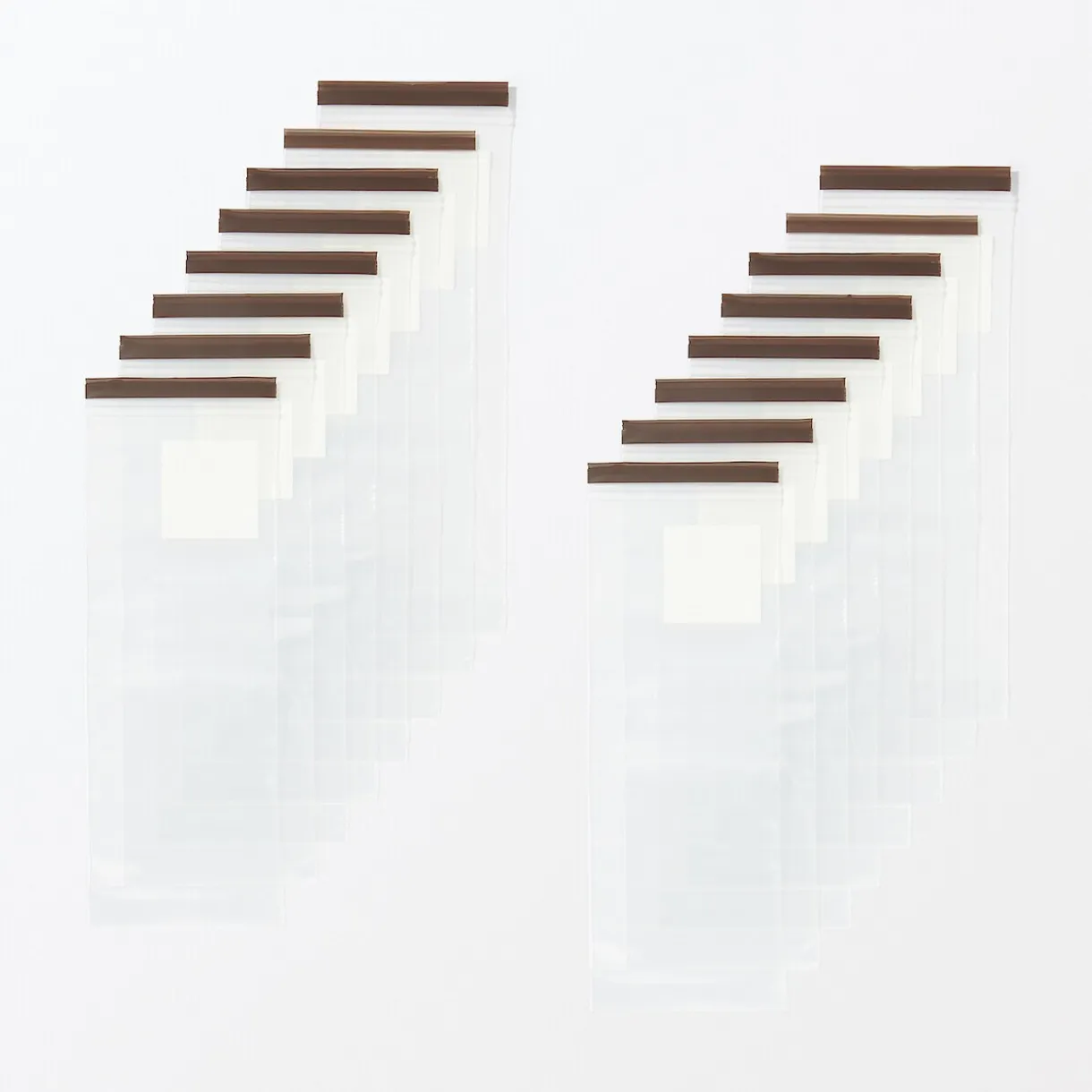 Sacs alimentaires et congélation à double fermeture - Longs formats, lot de 16