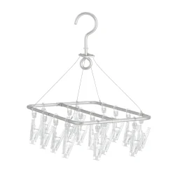 Séchoir rectangulaire en aluminium ‐ 16 pinces