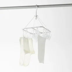 Séchoir rectangulaire en aluminium ‐ 16 pinces