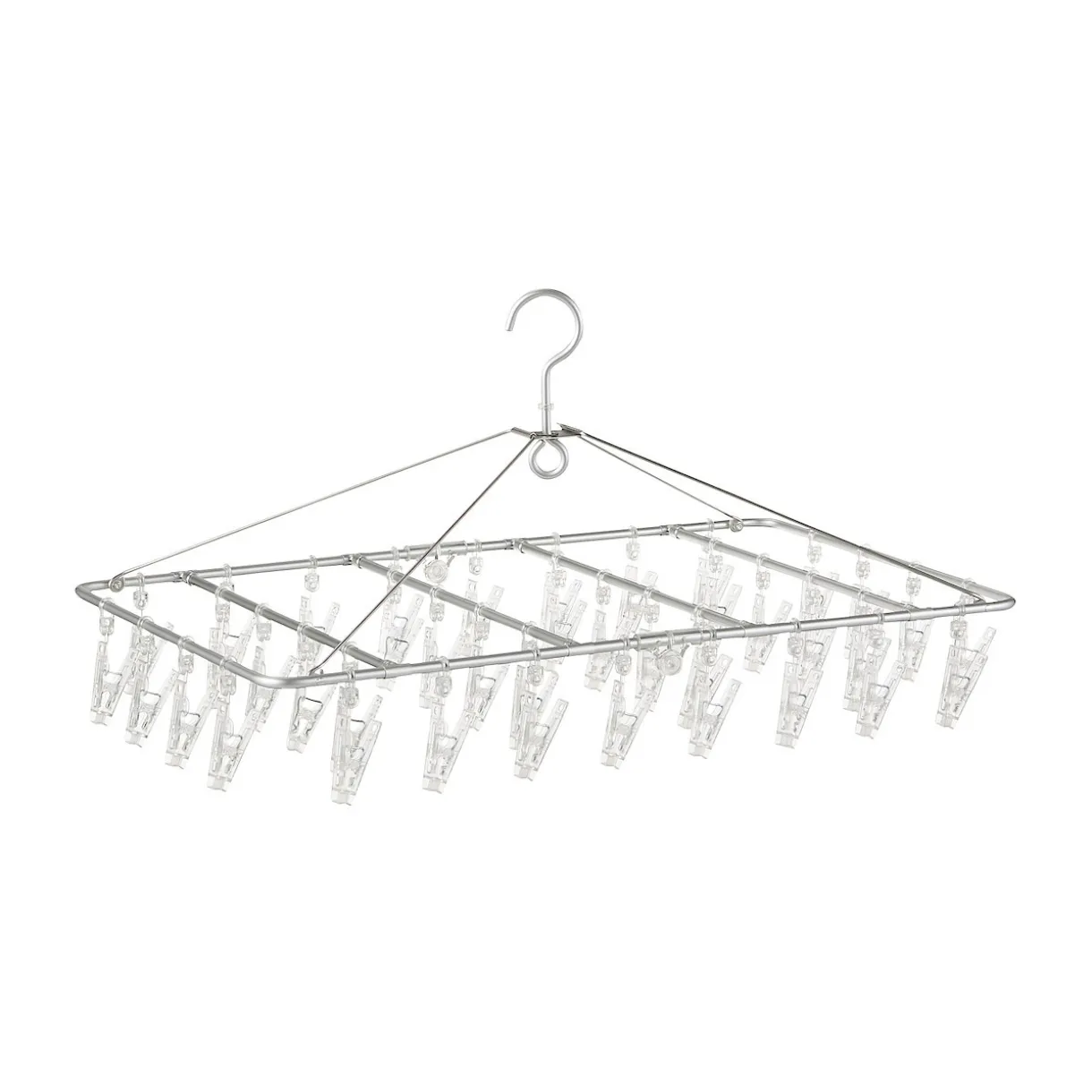 Séchoir rectangulaire en aluminium ‐ 40 pinces