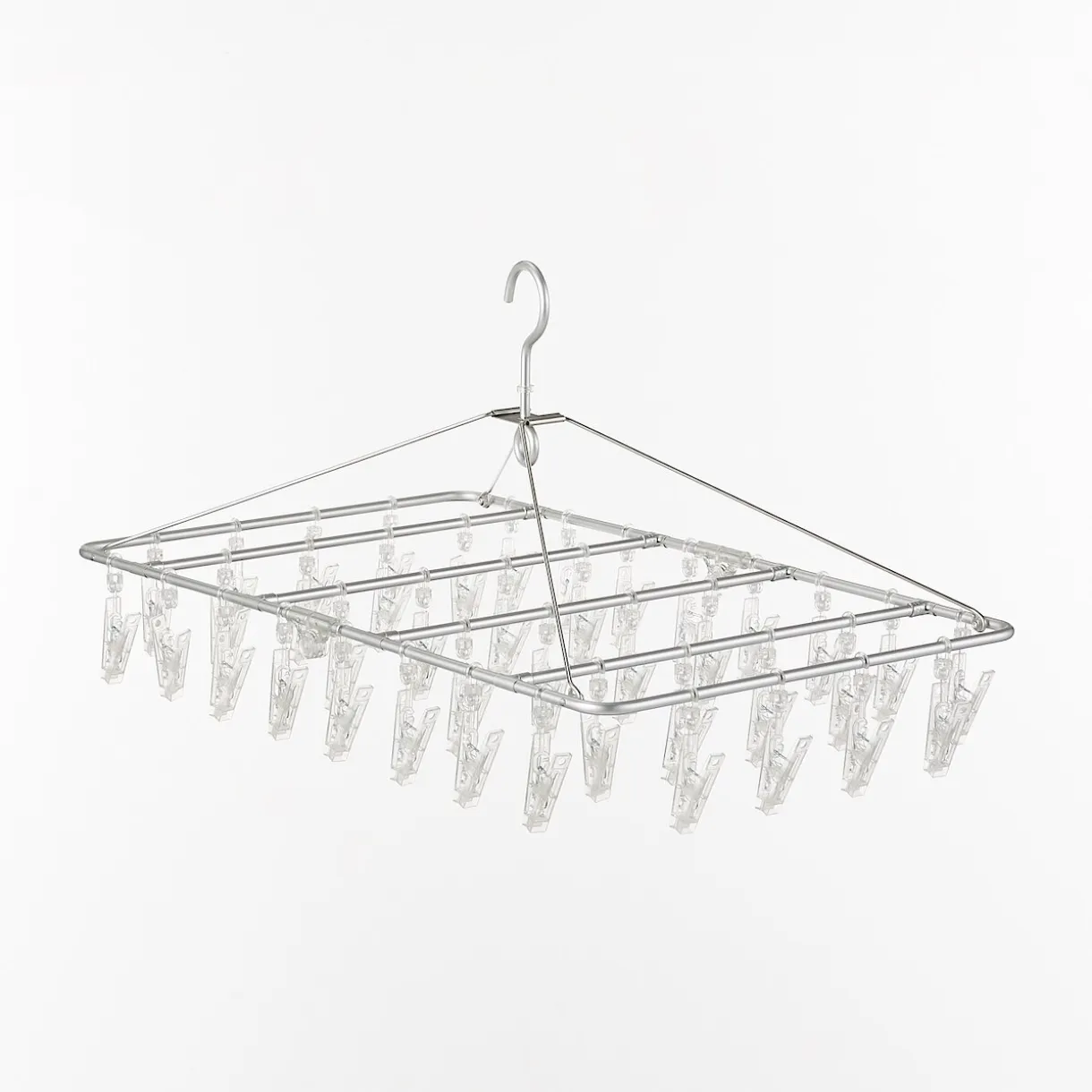 Séchoir rectangulaire en aluminium ‐ 40 pinces