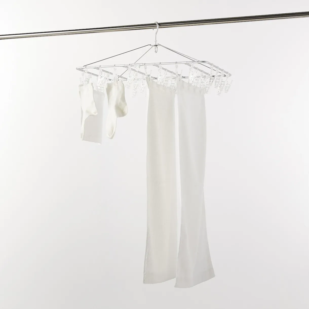 Séchoir rectangulaire en aluminium ‐ 40 pinces