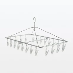 Séchoir rectangulaire pliable en aluminium ‐ 26 pinces