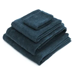 Serviette de bain en velours de coton bio éponge