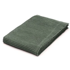 Serviette de bain gaufrée en velours de coton bio