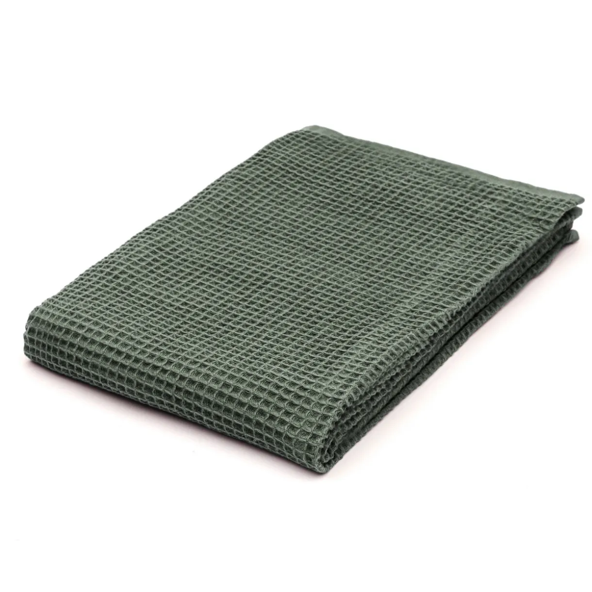 Serviette de bain gaufrée en velours de coton bio